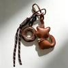 Stylish PU Leather Cat Pendant Bag Charm Hanging -Fashionable & Fun Accessory for Bags