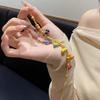 Dopamine colorful gourd entanglement bracelet women's new yellow Duobao light luxury niche exquisite jewelry