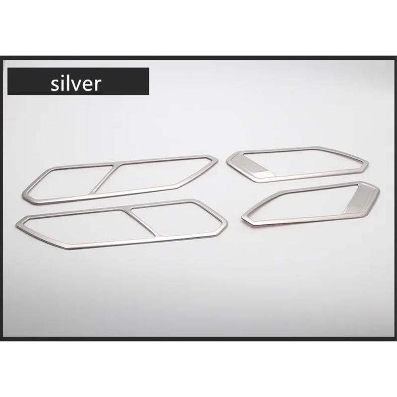 Car Upgrade For VW Tiguan MK2 2016-2018 4Pcs Door Handle Bowl Frame Trim Sticker Covers ABS Chrome Car Accessories