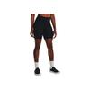 Under Armour Logo Elastic Waist Slim Fit Casual Shorts Women Shorts Black 1377097-001