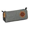 Recyclable Fabric Pencil Case - Safta - 21x7x8 Cm - Black/Grey - Zipper Closure - Polyester - Single Compartment
