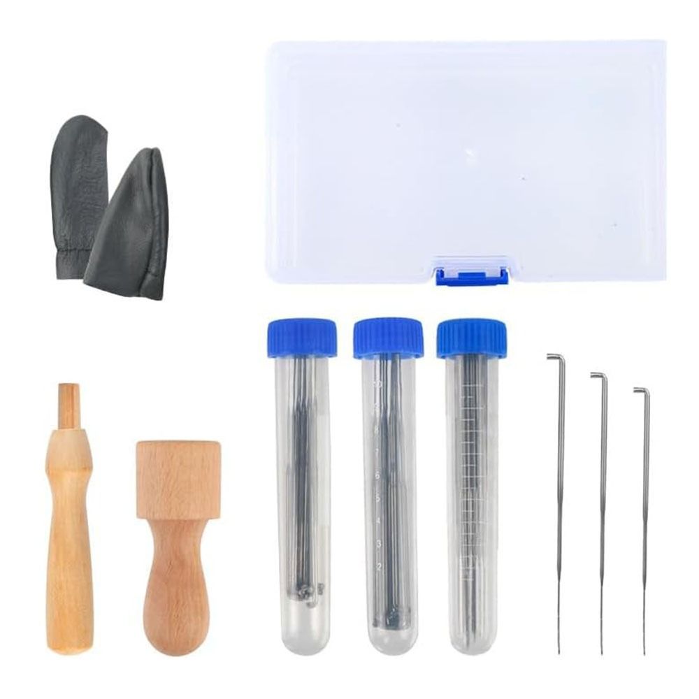 34Pcs/Set Creative Felting Needles with Bottle Felting Starter Kit  Fabric Materials Accessories