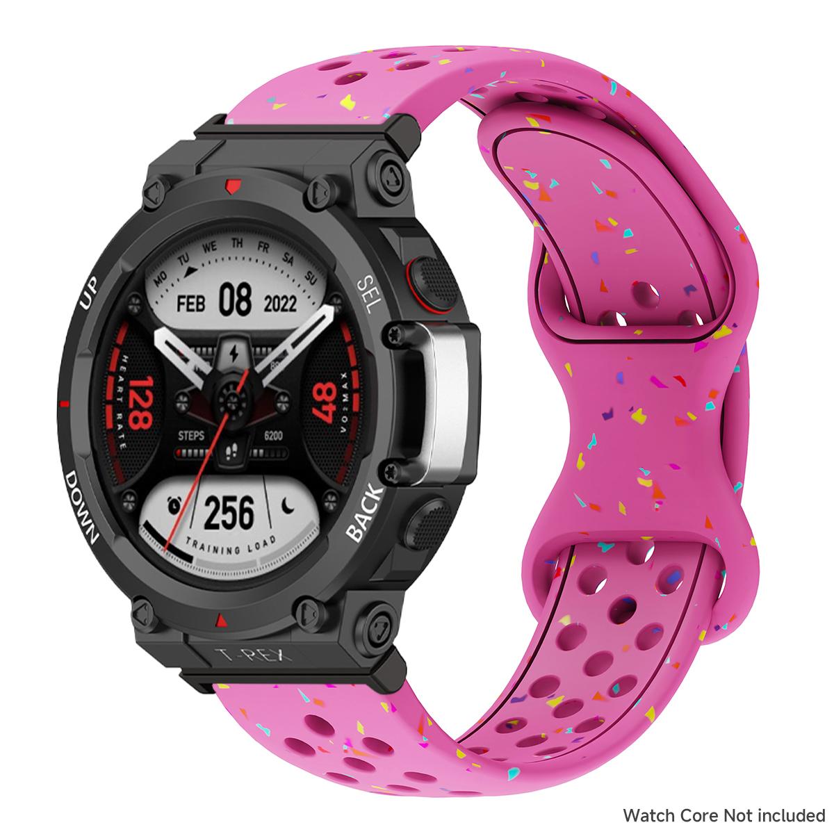 

Силиконовый ремешок для Huami Amazfit T-Rex 3 2, браслет на запястье, ремешок для Amazfit T-Rex Pro, спортивный ремешок для часов, аксессуары для ремешка на запястье Amazfit T-Rex Ultra