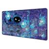 1pcs Cute Black Cat Wizard Mtg Playmat NonSlip Rubber Base Washable Cloth Surface Tcg Ccg Card Game Mat Large Locked Edge Des