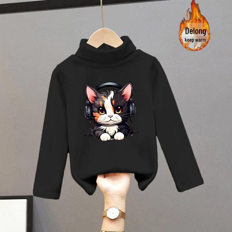 Children's Warm Base Layer Top for Boys and Girls - Thick, Versatile Long-Sleeved for Autumn/Winter