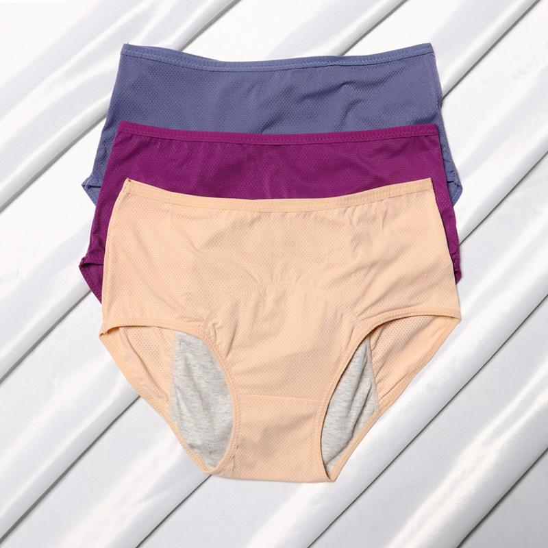 

Непромокаемые менструальные трусы Женское нижнее белье для менструации Сексуальные трусы Нижнее белье для страдающих недержанием Трусы Большие размеры Женские трусы LXL чёрный