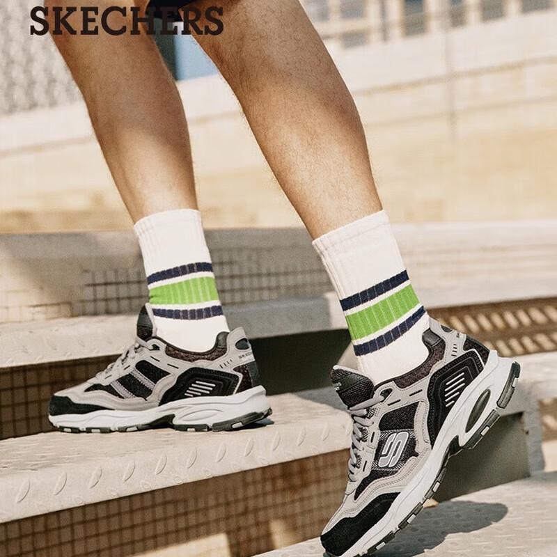 Skechers Men s D Lites 237067 Panda Thick-Sole Casual Shoes EU 39.5