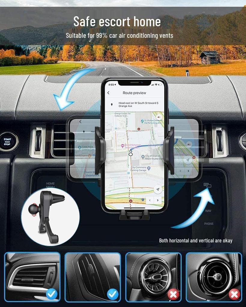 Premium Car Phone Holder for Dashboard and Center Console