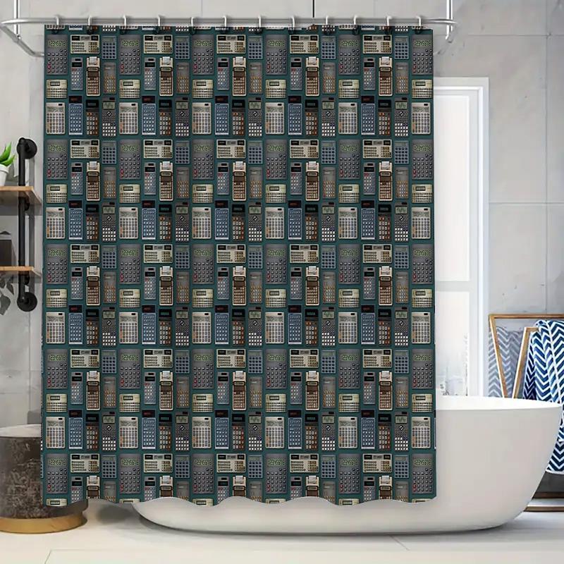 

Shower Curtain Abstract Geometric Modern Art Bathroom Decor Waterproof Fabric Liner Vintage Patterned Backdrop Home Textile 90x180cm