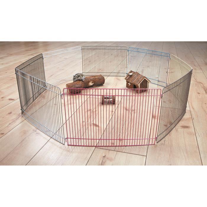 Enclos Pour Rongeur - TRIXIE - Ø86cm - Métal Verni - Extensible - Intérieur/Extérieur