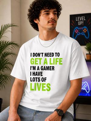 2026 Summer New Unisexs Tshirts Luxury Printed Top Oversized Tshirt  Funny Gamer TShirt   Cotton Gaming Shirt  Gamer Gift
