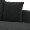 Vidaxl Fotel, Czarny, 60 Cm, Obity Aksamitem