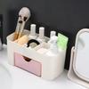 Schreibtisch Schubladen Organizer Multifunktional Ordentliche Organisation Kunststoff Make-up Schmuck Aufbewahrungsbox Hellrosa