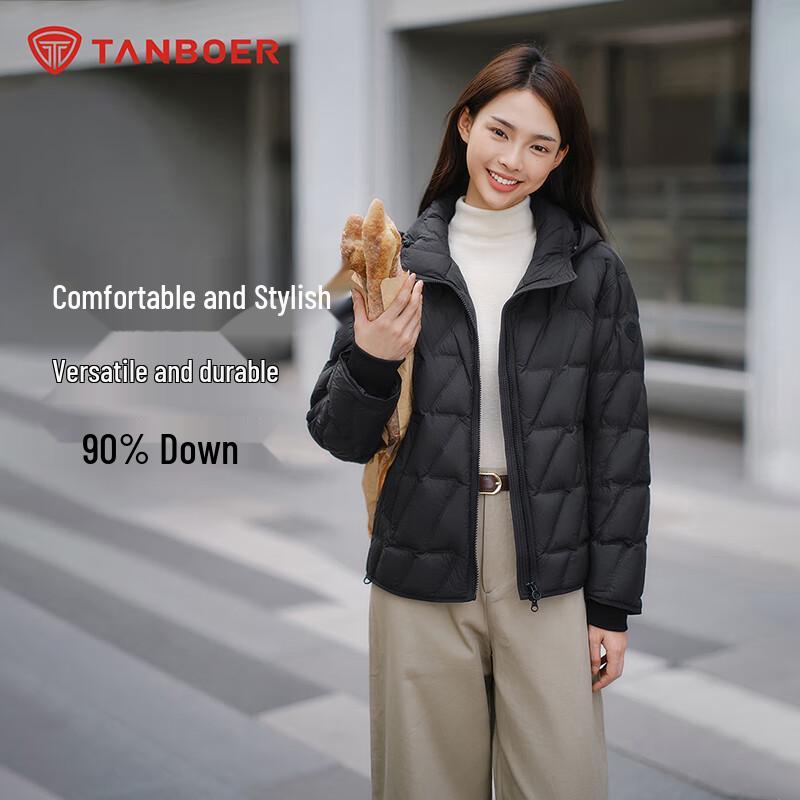 

Tanboer Women s Hooded Short Down Jacket TB5330216Z S