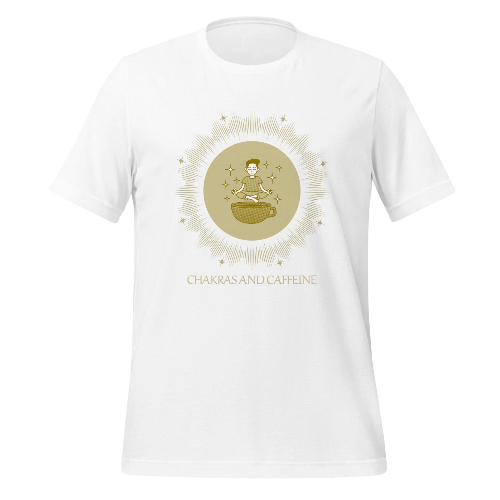 Chakras And Caffeine Unisex Classic T Shirt Meditation Coffee Graphic Tee S