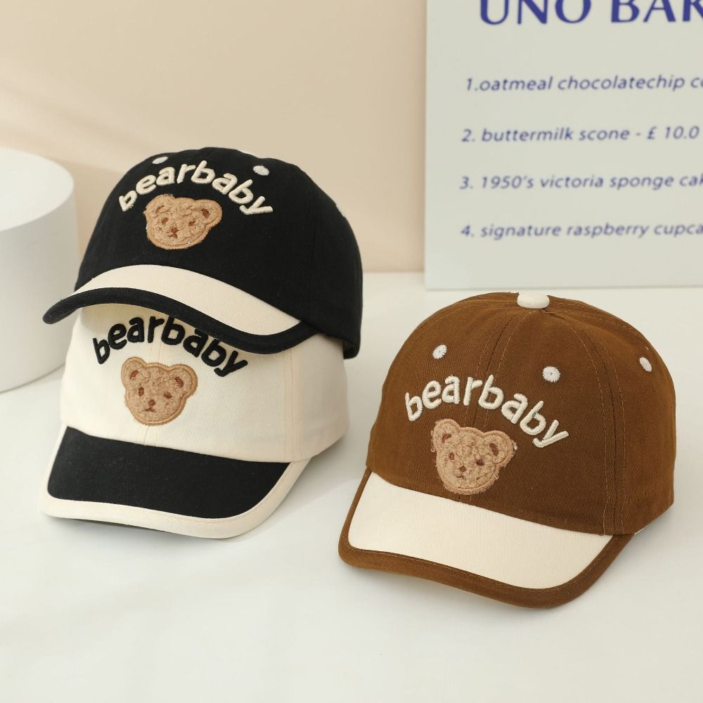 Bear Ear Baby Baseball Cap Corduroy Sun Protection Cap Boys Girls Caps Sun Hat  Infant Boy Girl