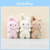 Plush Pendant Rabbit Cartoon Flower Rabbit Bag Hanging Keychain Decoration