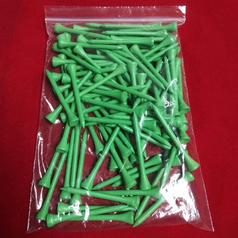 10 Pcs Bag Multi Color Plastic Golf Tees 70mm Durable Rubber Cushion Top Golf Tee Golf Accessories