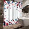 1pc Festive Starry Shower Curtain, Creative Polyester Fabric Bathroom Decor for Tub, Easy To Hang with 12 Hooks, 180x200cm