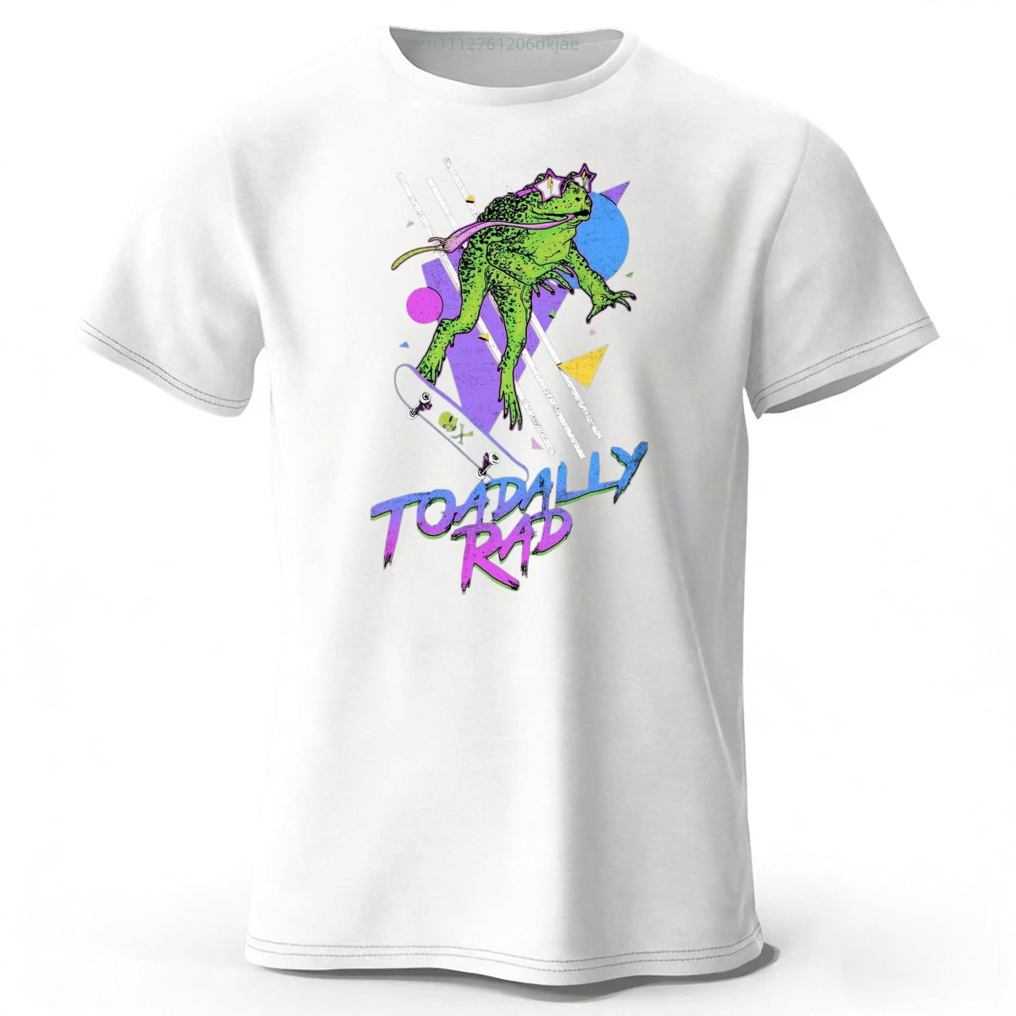

Funny Pun Toadly Rad Trendy Short Sleeved Mens Fashionable New Running Sports Tshirt Womens Loose Plus Size Soft Top 4XL