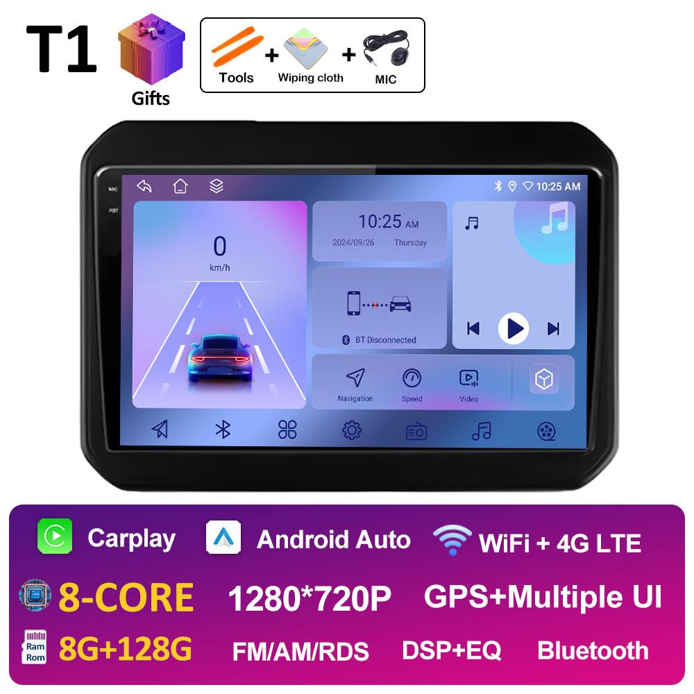 For Suzuki Ignis 2016 2017 2018 2019 2020 Android Auto Wireless Carplay DSP Stereo Autoradio Cooling Fan QLED IPS Screen WIFI 4G