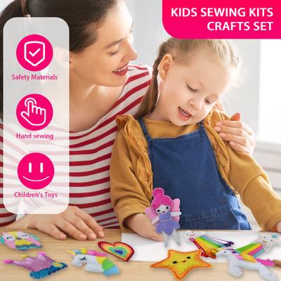 9/5 DIY Sewing Set Creative Cute Animal Sewing Craft Set Handmade DIY Felt Crafts Suitable for Children Beginners Gift
