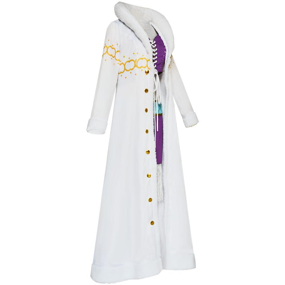ONE PIECE cos suit, Robin sweater coat trench coat slim jacket Nicole Robin secondary cosplay suit