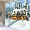 Home Decor Tapestry Wall Hanging Santa Elk Snowman Decorative Tapestry Christmas Room Wall Decor Backdrop Cloth Tapestry