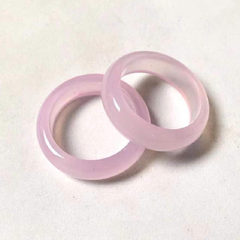 Girls  HipHop Party Wedding Agate Ring Vintage Colorful Round Natural Stone For Women Unisex Finger Rings Charms Jewelry