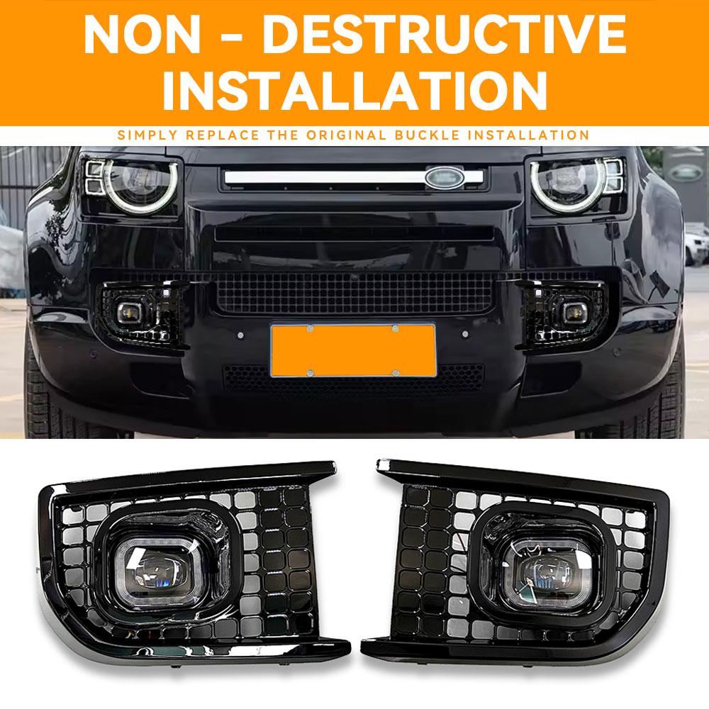 New Style LED Fog Lights Kit For Land Rover Defender 90 110 130 2020 2021 2022 Led Daytime Running Light Fog Lamp Headlight