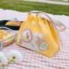 Retro Cute Large Capacity Canvas Drawstring Lunch Bags Creativity Handheld Bento Bag  Handbag Portable Storage Bags Gifts