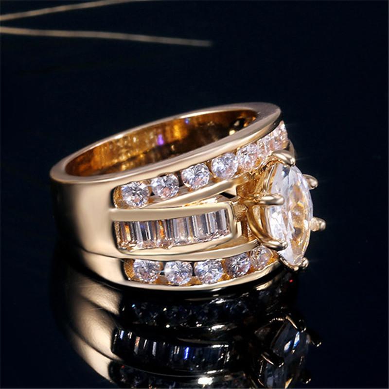 925 Sterling Silber Zirkonia Ring für Damen Großer Party Schmuck Jubiläum Mode Weibliche Luxus Accessoires