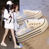 Half Slipper Women's Summer Outdoor Wear 2025 Canvas Shoes Thick Soled Shoes
