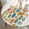 4pcs Ramadan Lantern Print Placemats - Rectangular Table Mats for Ramadan & Eid Home Decor