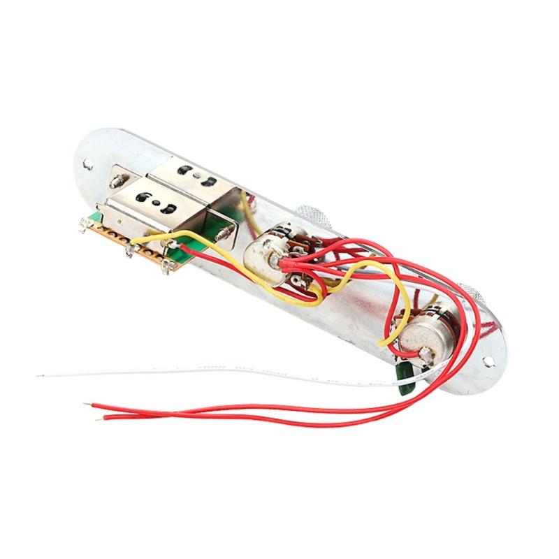 Prewired Guitar Switch Control Plate 3 Way Wired Loaded Control Plate with Switch Knob for Electric Guitar Playing Part