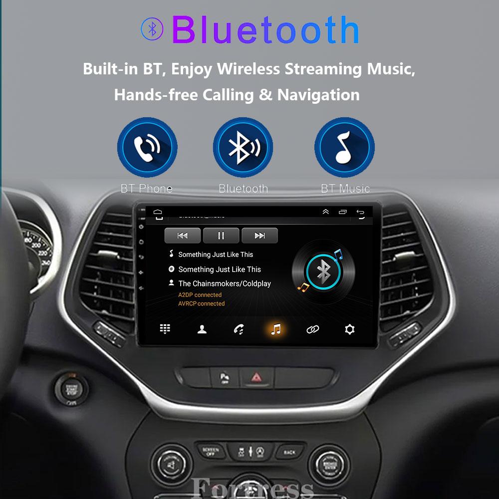 Car Auto For Jeep Cherokee 5 KL 2014 - 2018 Android Radio Carplay 4G GPS Navigation Multimedia Stereo Player QLED BT No 2din DVD