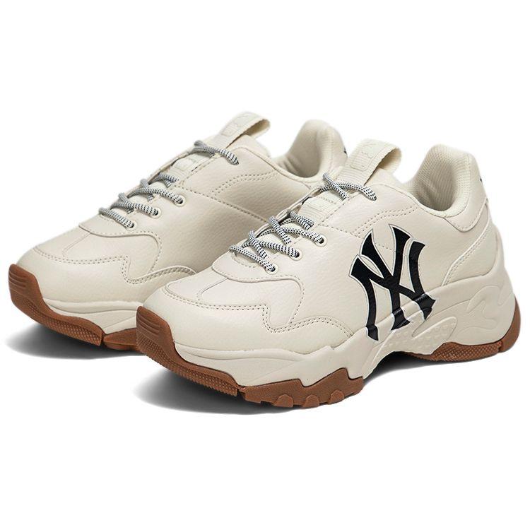 MLB Big Ball Chunky Occhio Nudo 3D Casual Versatile Quotidiano Rialzanti Scarpe Basse da Papà Sneaker Unisex Standard-Bianco Sporco 3ASHBNA3N-50CRS