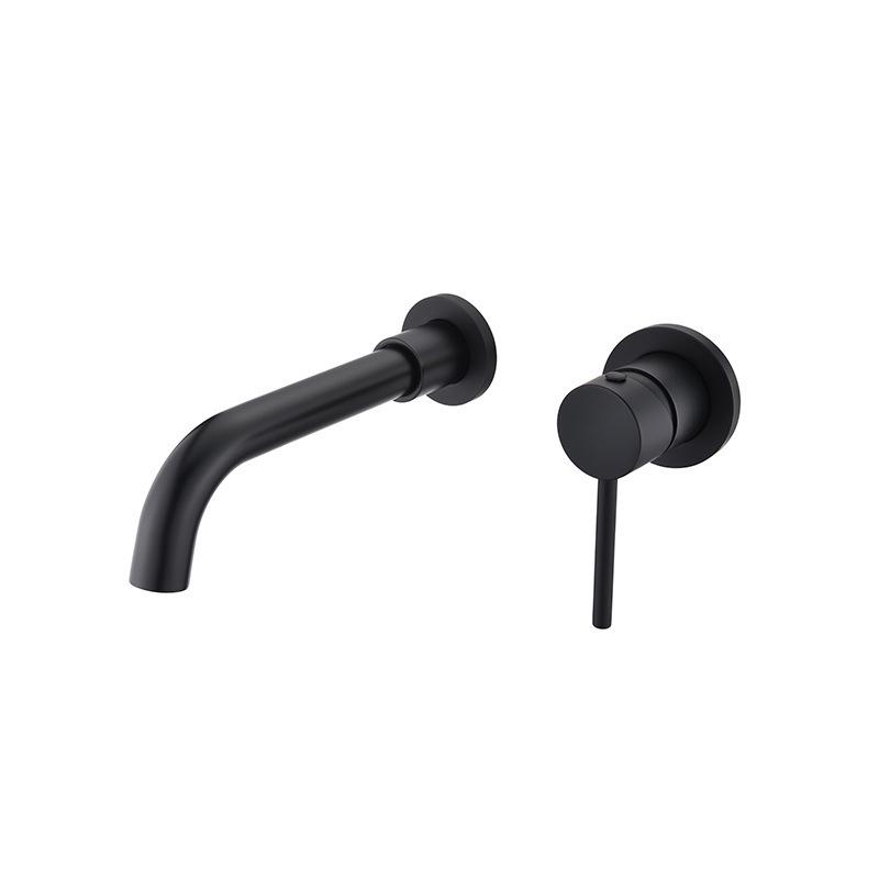 Concealed Wall-Mount Hot/Cold Basin Faucet for Hotel Projects