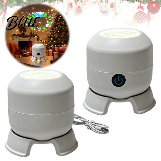 Snowflake Pattern Projector Christmas Light Dynamic Rotating Indoor Projection Lamp with Party Decorations Reindeer Snowman for Ceiling Wall Holiday