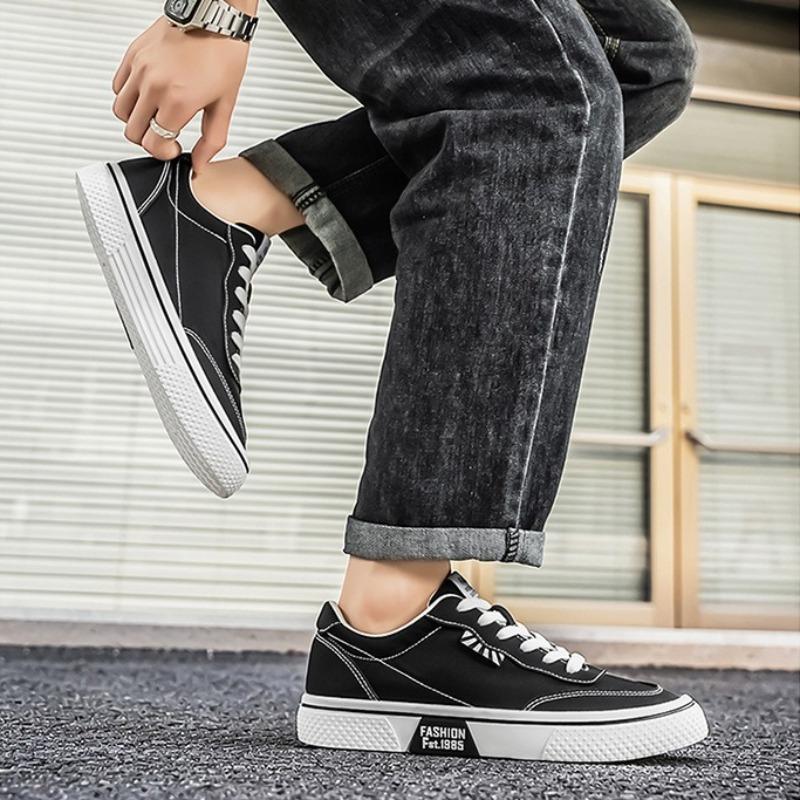 Men's Canvas Shoes Summer Breathable Soft-Sole Non-Slip Casual Board Shoes Wear-Resistant Outdoor Man Walking Sneakers Masculino