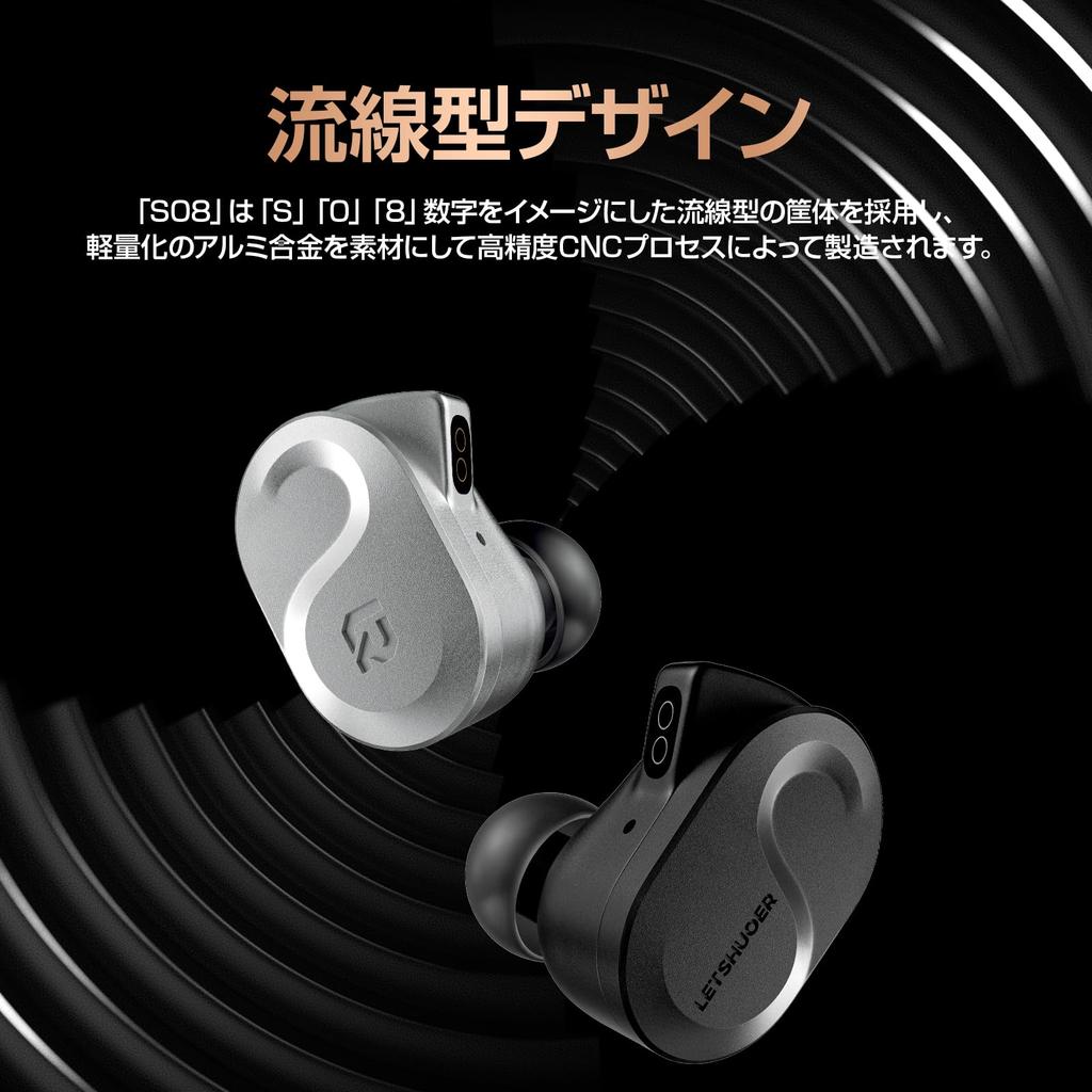 VGP 2025 Auszeichnung LETSHUOER S08 Kabelgebundene Kopfhörer mit 13mm Custom Planar Magnetic der 4. Generation Kabelgebunden und einem einzelnen austauschbaren Kristallkupferkabel