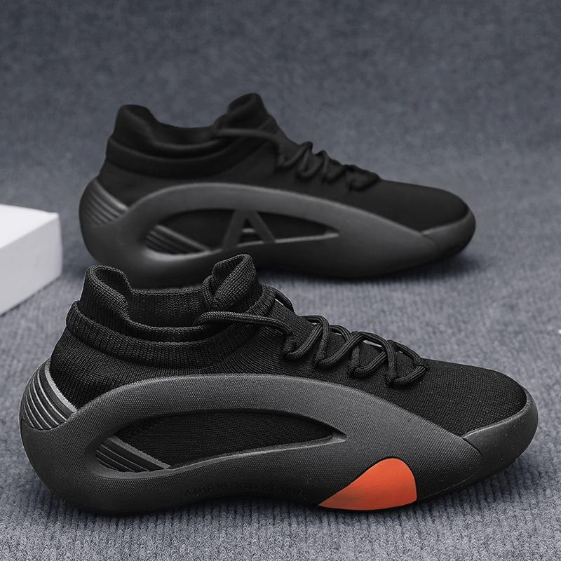 Vance Socks Shoes Men's Fly-woven Sports Casual Shoes Students Summer Mesh Breathable Trendy Shoes Men's