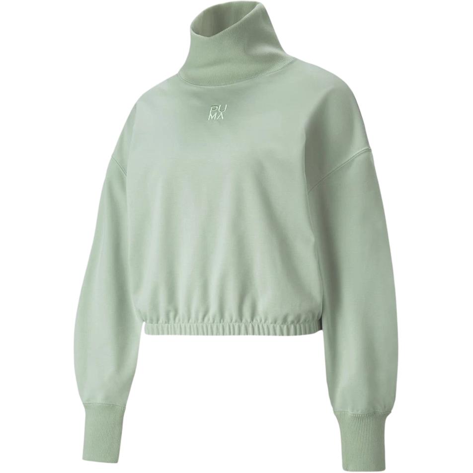 Puma Infuse High Neck Long Sleeve Letter Logo Sweatshirt Women Sweatshirt 531926-77