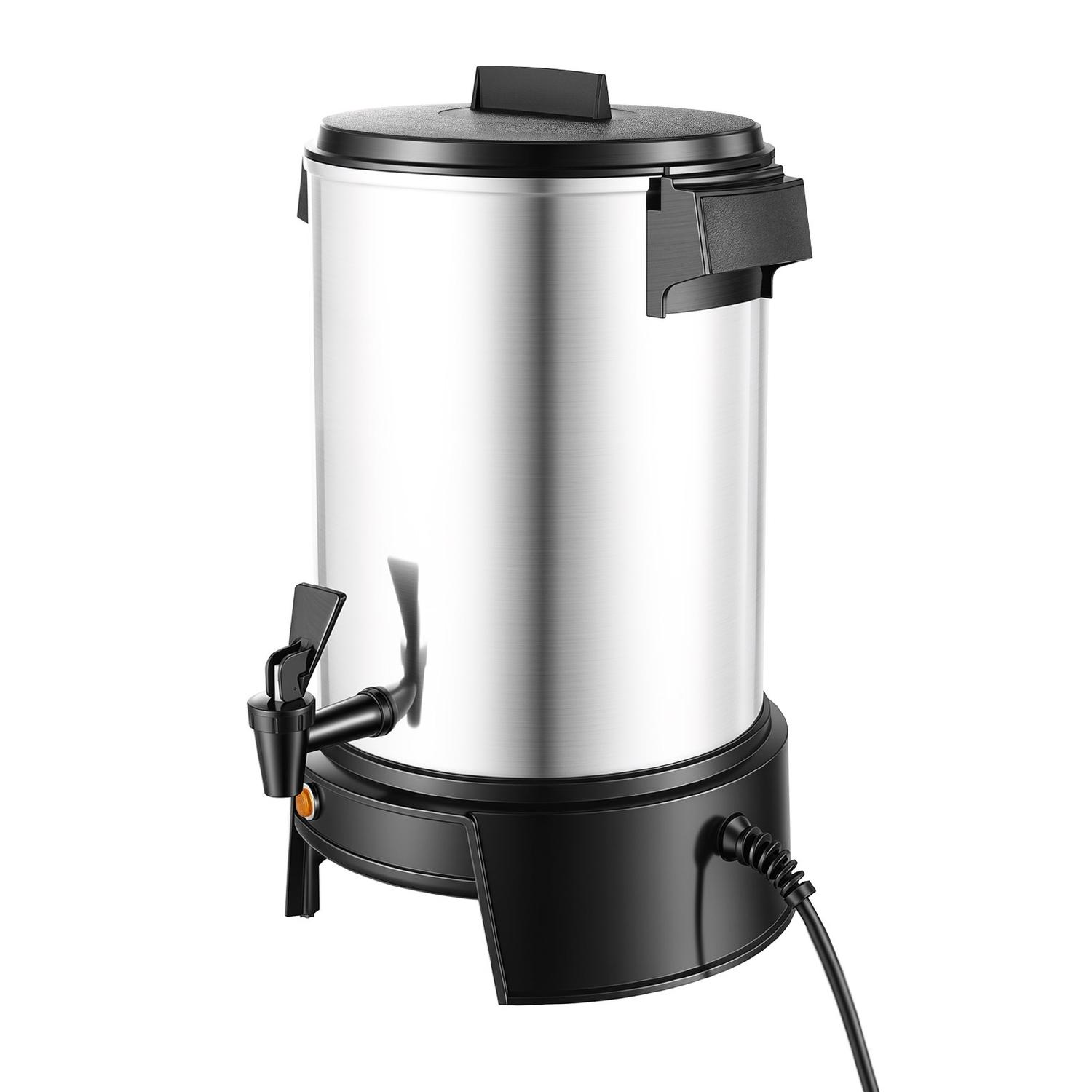 Kommerzieller Kaffee-Wasserkocher, 30 Tassen 4,5L Heißgetränke-Spender mit tropffreiem Hahn, 1190W Schnellbrühender Kaffeevollautomat, Automatische Temperaturregelung, für