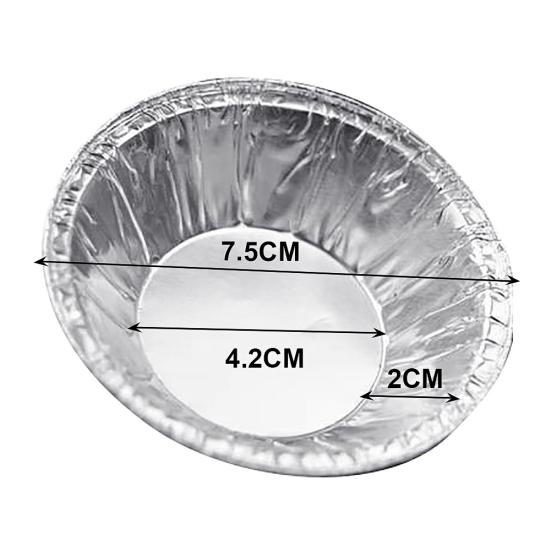 250 buc. Formă rotundă pentru tartă cu ouă pentru cupcake. Instrument antiaderent pentru decorarea torturilor