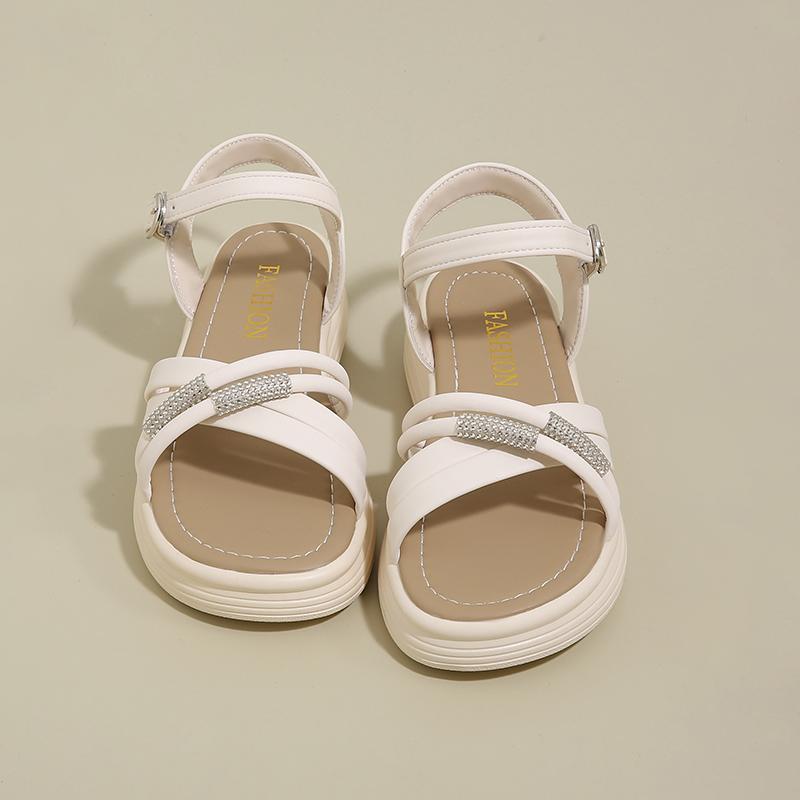 

Women s Flat Bottom Sandals Summer New Style Outdoor Wear Soft Bottom Anti-Slip Roman Maternity Shoes Casual Flats Footwear 40 чорний