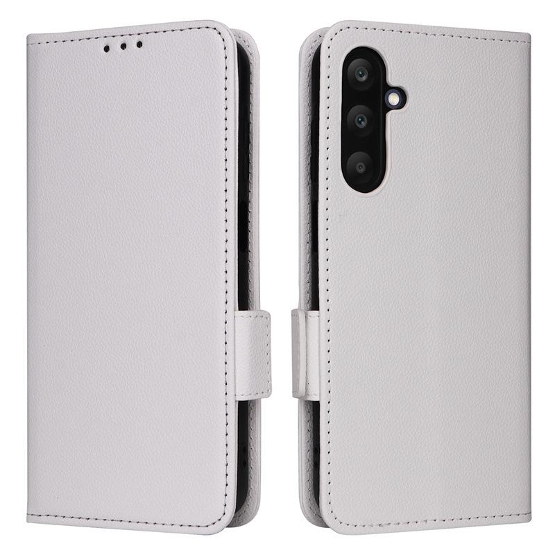 Samsung M55/C55 5G Leather Phone Case with Card Holder, Stand, and Lanyard
