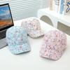 Baby Girls Baseball Summer School Cartoon Flowers Children Outdoor Kids Caps for 2-8Years Adjustable Sports Hats Cotton