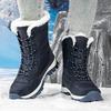 New Winter Snow Boots Women's Winter Velvet Thickened Thick-soled Waterproof Northeast Warm Cotton Shoes Outdoor