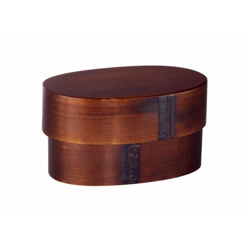Sakai Sangyo Kiso Hinoki Oval Menpa Two-Tier Bentwood Lunch Box, Made In Japan, Lacquer, Wappa Bento, Kiso Lacquerware